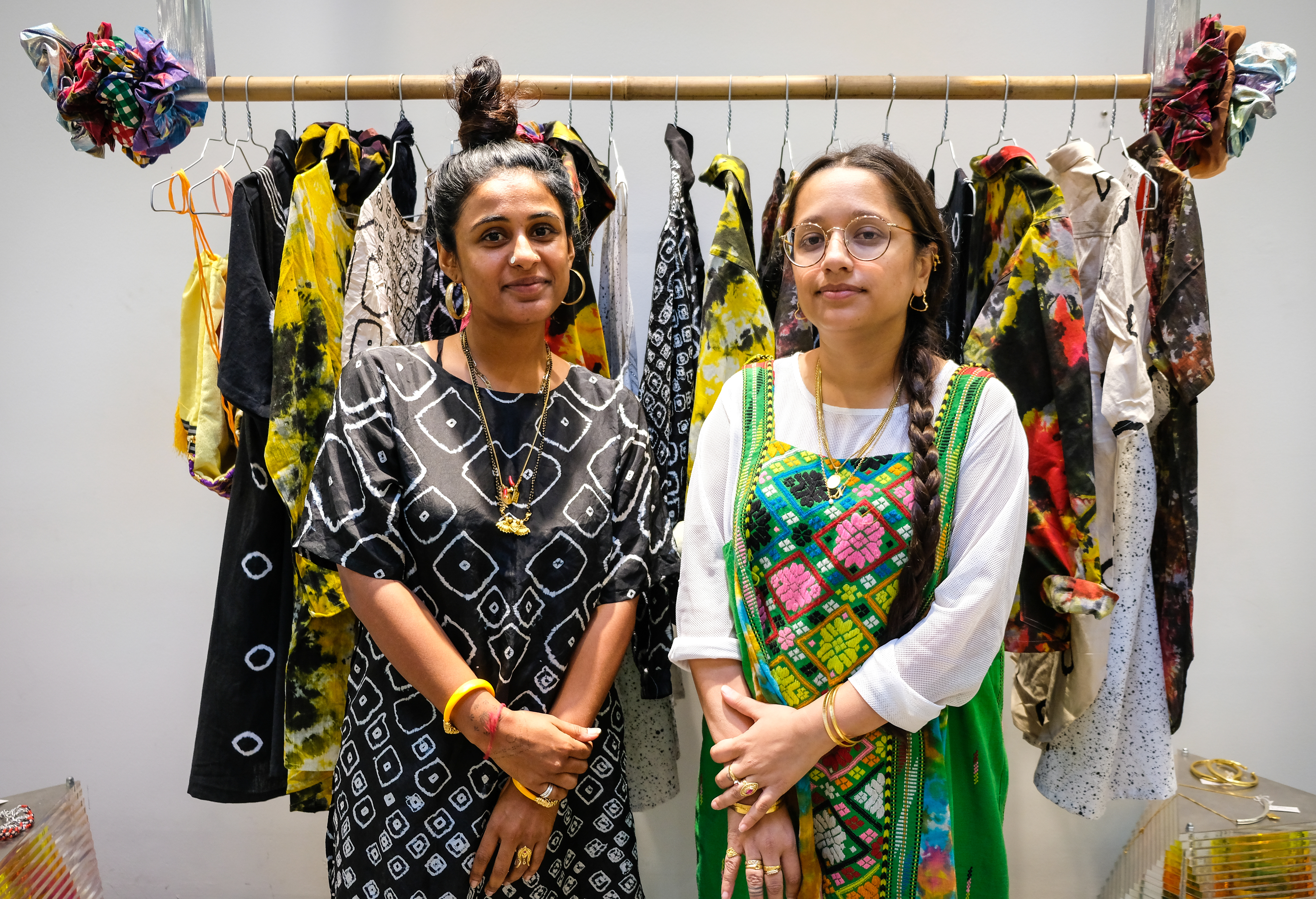Mriga Kapadiya and Amrit Kumar female founders of NORBLACK NORWHITE clothing brand
